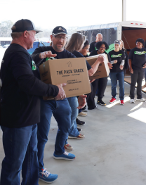 loading boxes for food bank