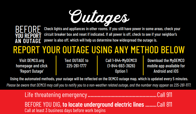 outage info