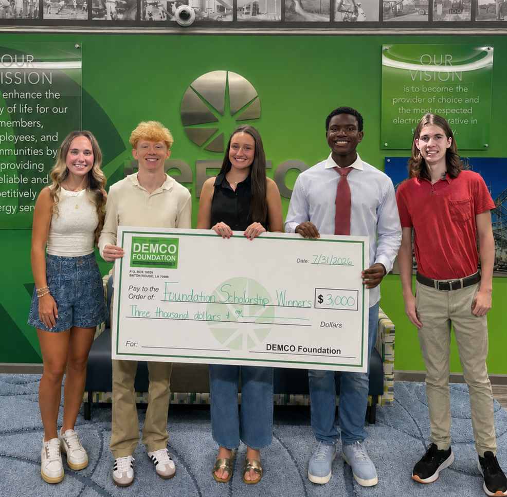 DEMCO Foundation 2026-2027 Scholarship Recipients