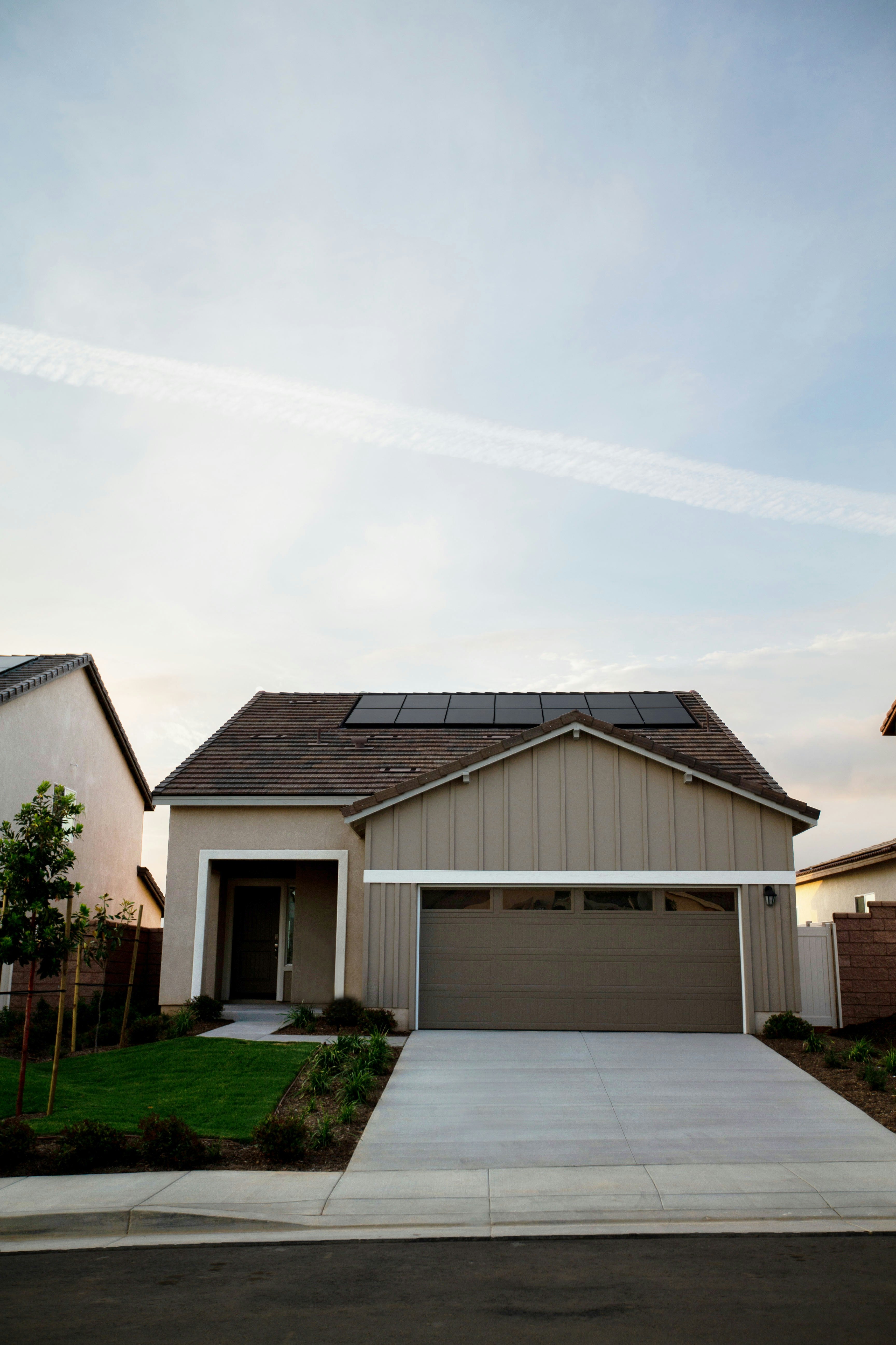 house with solar